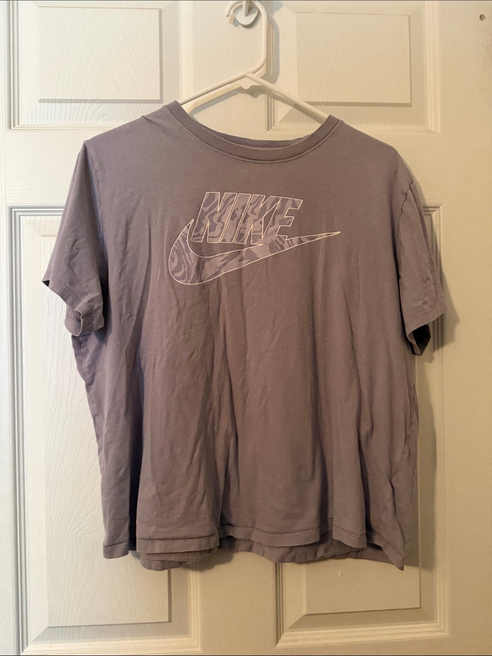 Nike Short Sleeve Crew Tee in Lavender